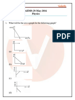 AIIMS 2016 Question Paper With Solutions