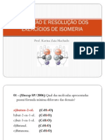 Correao e Resoluao Dos 30 Exerccios de Isomeria