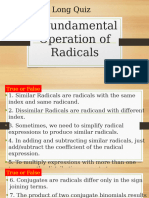 LQ4 Fundamental Operation of Radicals