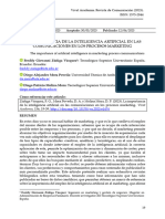 LA IMPORTANCIA DE LA INTELIGENCIA ARTIFICIAL EN LAS COMUNICACIONES EN LOS PROCESOS MARKETING