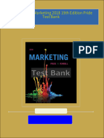 PDF Marketing for Marketing 2018 19th Edition Pride Test Bank download