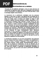 Planificacion Estrategica de La Empresa