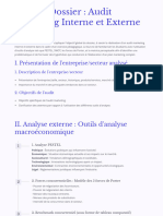 Plan de Dossier Audit Marketing Interne Et Externe 2