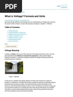 What is Voltage_ _ Voltage Formula & Units _ Study.com