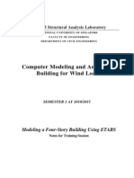 Computer Modeling and Analysis of Building For Wind Loads