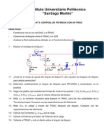 Practica 5 Control de Potencia Con Triac - Lab. Electronic A de Potencia