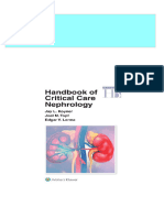 Handbook of Critical Care Nephrology 1st Edition Jay L Koyner Edgar Lerma Joel Topf 2024 scribd download