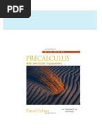 Complete Download Precalculus With Unit Circle Trigonometry with CD ROM and iLrn TM Tutorial 4th Edition David Cohen PDF All Chapters