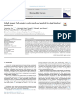 Velentina Das, 2020. Cobalt-doped CaO catalyst synthesized and applied for algal biodiesel production. Renewable Energy.