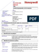 Genetron 134a UV MSDS