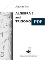 Algebra 2 and Trigonometry Textbookanswer Key