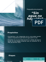 Propuesta de Proyecto Sin Agua No Hay Vida