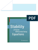 Full download Stability of Vector Differential Delay Equations 1st Edition Michael I. Gil’ (Auth.) pdf docx