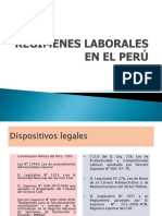 PPT de Regimen Laborales en Perú