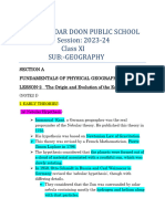 L-2 The origin & the evolution of the earth notes 2023-24