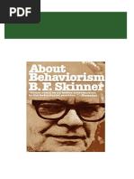 Get About Behaviorism B.F. Skinner PDF ebook with Full Chapters Now