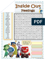 Inside Out Feelings - Wordsearch