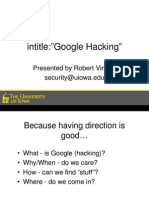 Security Day 05 Google Hacking