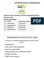 How to Prepare Effective Slides