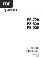 Kyocera FS 720 820 920 Service Manual