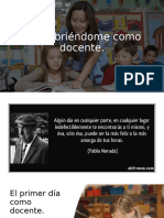 Descubriéndome como docente