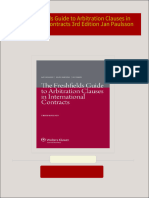 Full download The Freshfields Guide to Arbitration Clauses in International Contracts 3rd Edition Jan Paulsson pdf docx