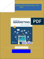 Immediate download Principles of Marketing 17th Edition Kotler Test Bank all chapters