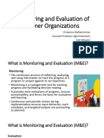 Monitoring and Evaluation of Farmer Organizations