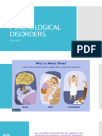 Psychological Disorders PSY 050T