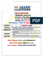 PRE MEDICAL IT 8 Nurture Ph 1&2 01 Dec 2024(Mor Aftn) (2024 25) Notice