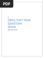 SBILL PAST YEAR QUESTION BOOK