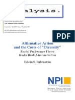 Cost of Affirmative Action