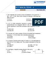 12th NEET PHYSICS MOCK TEST