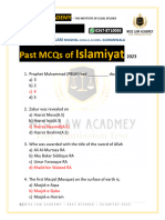 WISE LAW ACADEMY - LAT - past mcq islamiyat 2023