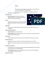 Summary Notes(astrophysic)