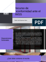 Recurso de inconformidad ante el  IMSS