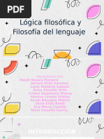 LOGICA FILOSOFICA Y LOGICA DEL LENGUAJE