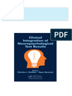 Full Download Clinical Integration of Neuropsychological Test Results Sep 13 2024 _ 1032314095 _ CRC Press 1st Edition Charles Golden PDF DOCX