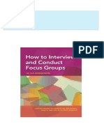 How to Interview and Conduct Focus Groups 1st Edition Jen Katz-Buonincontro All Chapters Instant Download