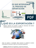 Negocios internacionales Actores que intervienen en el proceso de exportación