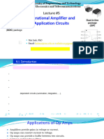 5. Lecture 5 - Operational Amplifier - Updated