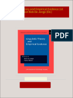 Buy ebook Linguistic Theory and Empirical Evidence 1st Edition Bob De Jonge (Ed.) cheap price