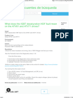 What does the IGBT desaturation HDF fault mean on the ATV61 and ATV71 drives Schneider Electric España