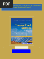 Free Access to Fundamentals of Thermal Fluid Sciences 5th Edition Cengel Solutions Manual Chapter Answers