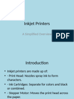 Simplified Inkjet Printers Presentation With Background