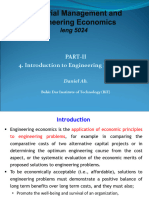 4. Introduction to Engineering Economics