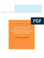 Instant download The Grammar of Causation and Interpersonal Manipulation 1st Edition Masayoshi Shibatani (Ed.) pdf all chapter