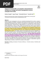 2. Impacts of Sustainable Consumption and Production Initiatives in Energy