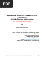 Solution Mid Syllabus IUB