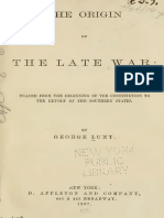 The Origin of the Late War [George Lunt]